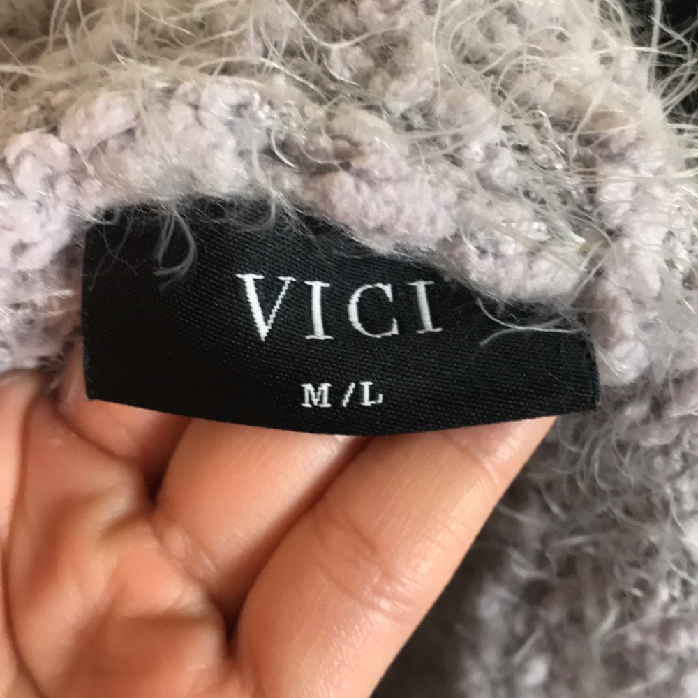 Vici Fuzzy Wuzzy Cardigan Knit Cardigan Oatmeal - Picture 5 of 6